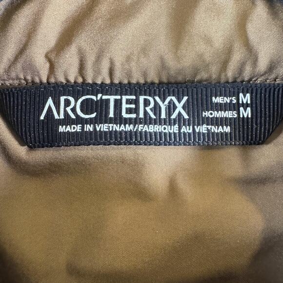 Arc'teryx Rico Jacket Men's Medium Tamais Brown Quilted Full Zip Insulated - Picture 5 of 16